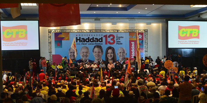 Encontro com Fernando Haddad reúne líderes sindicais e movimentos populares